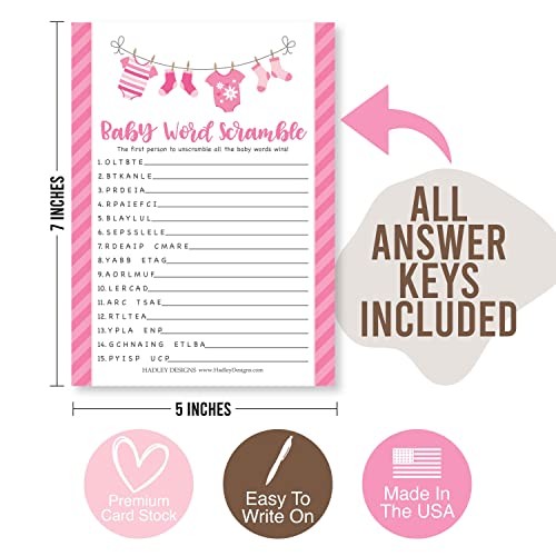 Hilarious Baby Shower Games for Girls – 25 Double-Sided Cards for 25 Guests, - Picture 6 of 7