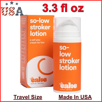 Hello Cake So-Low Stroker Lotion - Below the Belt Solo Cream for Men, 3.3 fl oz