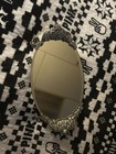 Brighton Ornate Floral Silver-Tone Oval Vanity Hand Mirror, Metal & Glass — photo 1