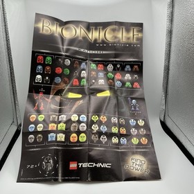 Lego Technics Bionicle 8535 Canister & Manual Only / 2001 Lewa / No Lego Parts