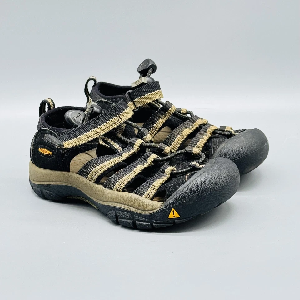 Keen Shoes Boys 10c Black Beige Closed Toe Sandals Newport H2 Waterproof Hiking - Image 2 of 4