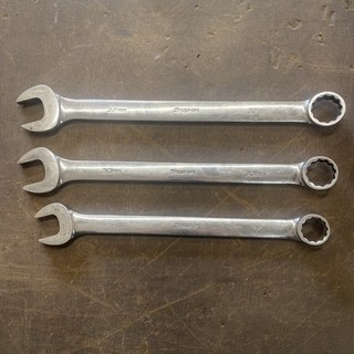Snap On Oexm 3 Piece Metric Combination Spanner Set 27 32mm
