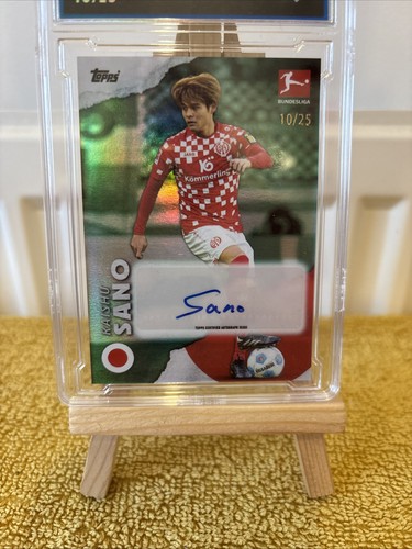 Kaishu Sano green auto 10/25 bundesliga