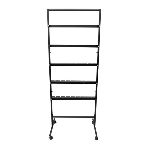 5-Tier Champagne Wine Glass Rack With Swivel Casters For Elegant Display - 第 13/21 張圖片