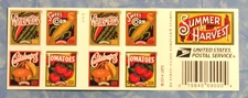 Summer Harvest USA Forever Postage Stamps Collectible Book of 20 First Class