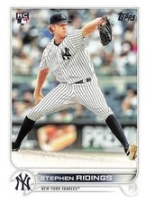 Stephen Ridings 2022 Topps 516 New York Yankees Rookie Baseball Card
