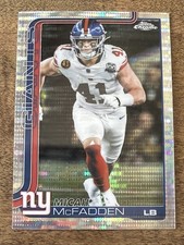 2025 Topps Chrome Football Micah McFadden Pulsar #232 New York Giants