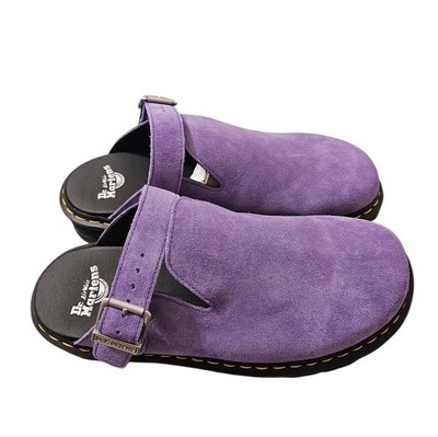 Dr. Martens ZebZag Mule Muted Purple Suede Slip-On Sandals Size US 12 EU 46 Zebzag Muted Purple Suede Mule — Downes main image 3