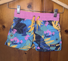 Patagonia Shorts Girl's S Baggies Unlined 3" Water Surf Board Beach Pool Floral