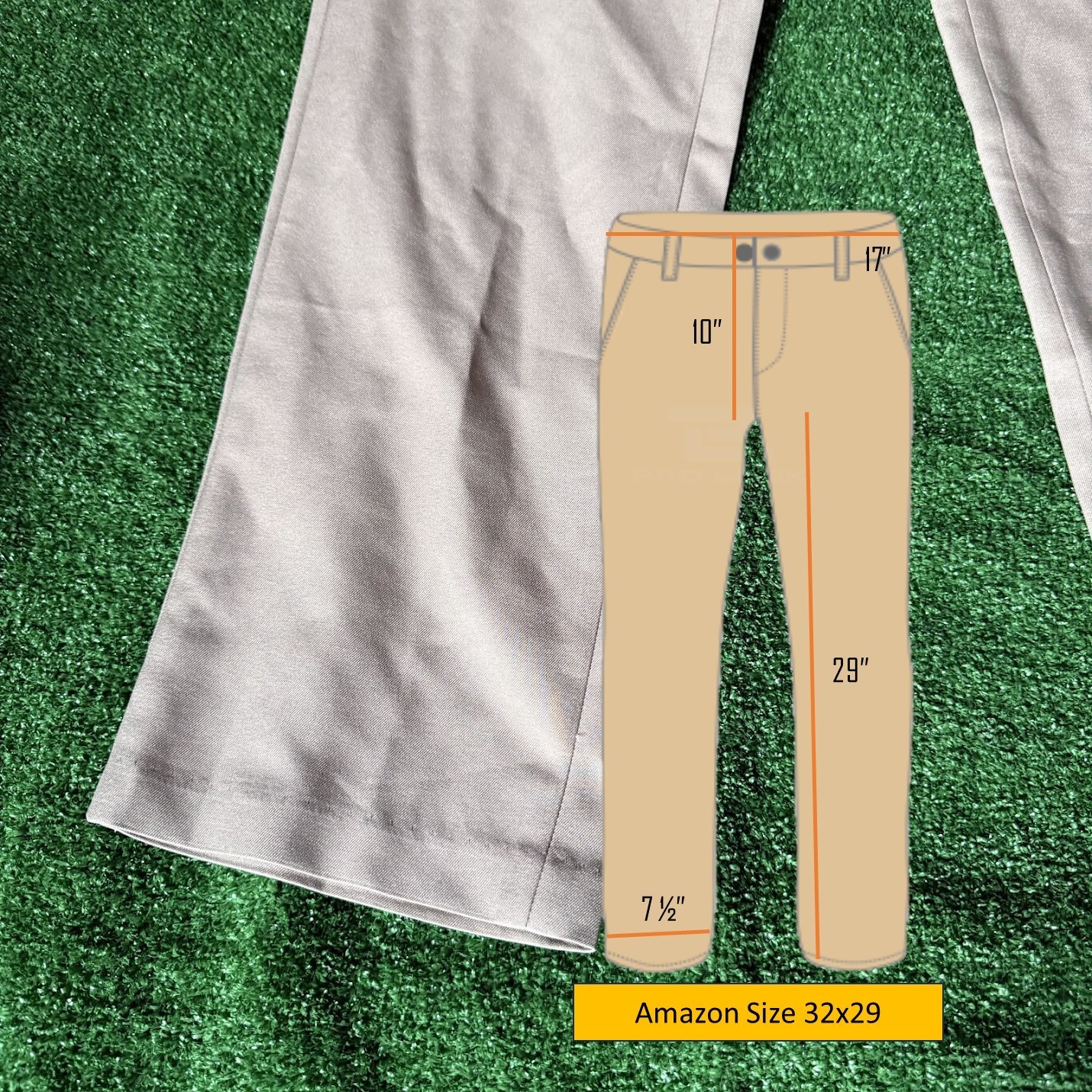 Amazon Essentials Slim Fit Flat Front Straight Le… - image 3