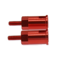 4pcs Red Alloy Axle Set DIDC1008 For RC 1/18 Hobbico Dromida BX MT SC 4.18