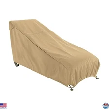 Classic Accessories Terrazzo 66" Water-Resistant Patio Chaise Lounge Chair Cover
