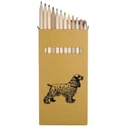 12 x 'English Cocker Spaniel' Long Colour Pencils (PE00067611)