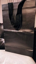Saint  Laurent Tall Fold Over Paperbag Shopping Gift Bag