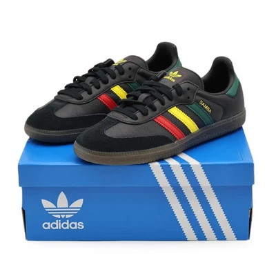 IH3119 adidas Originals Samba OG Rasta Core Schwarz Grün Gelb Rot (Herren)