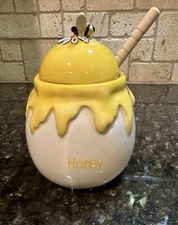NEW- Blue Sky Clayworks - Honey Drip Honey Pot - 20191 - Charity Item! NEW