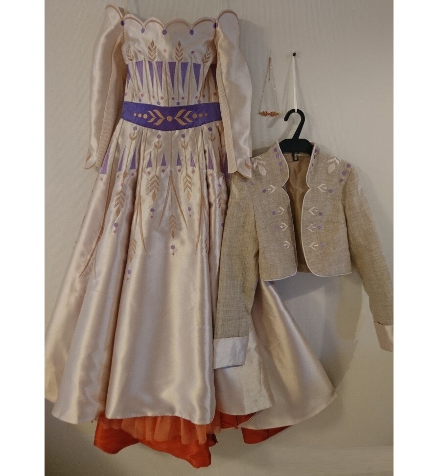 Disney Frozen2 Anna Harvest Cosplay Dress Woman Adult Japan secret