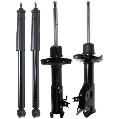 Set of 4 Shock and Bare Strut Front & Rear Driver Passenger Side Coupe for Civic