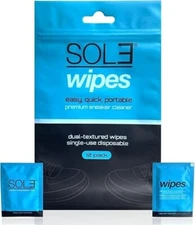 (11) 12 packs SOL3 Sneaker Cleaner Wipes Quick Shoe Cleaning for Leather Canvas