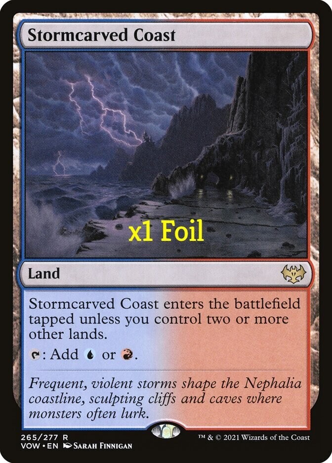 MTG Foil Innistrad: Crimson Vow VOW Stormcarved Coast MINT