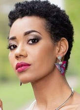 Short Pixie Cut Afro Curly Wigs Remy Human Hair Afro Human Hair Wigs Short Wigs