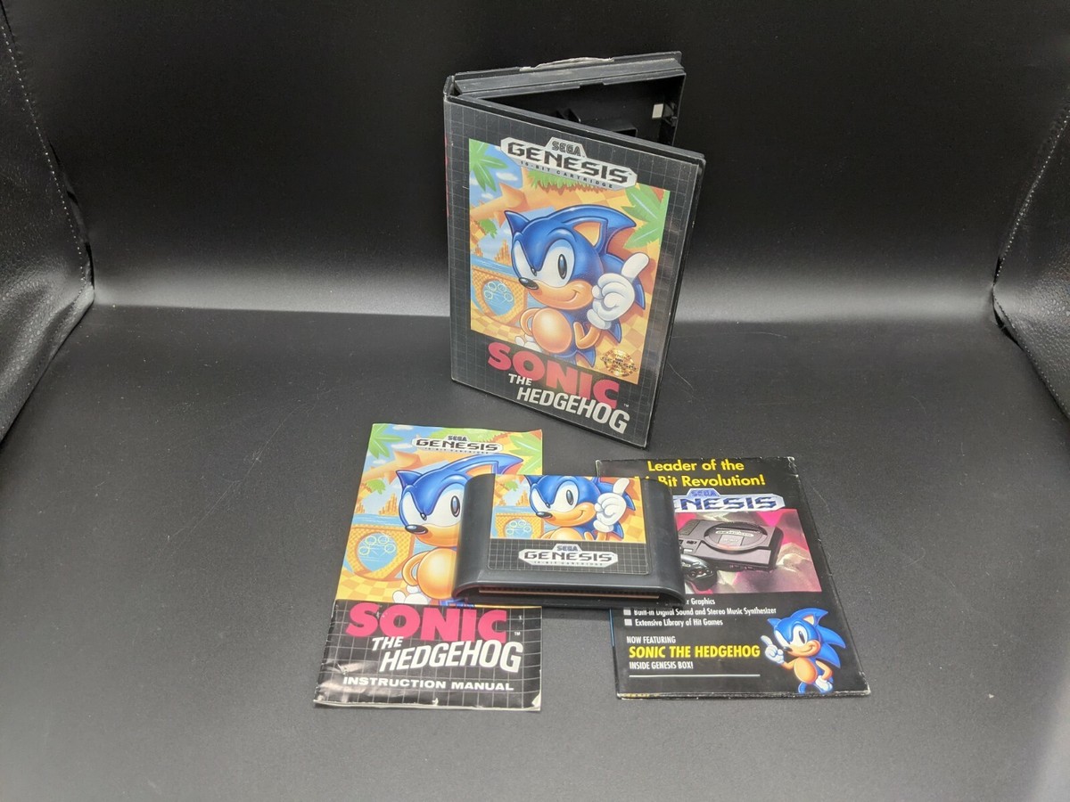 Sonic the Hedgehog Sega Genesis 1st Print Retail CIB Complete WATA