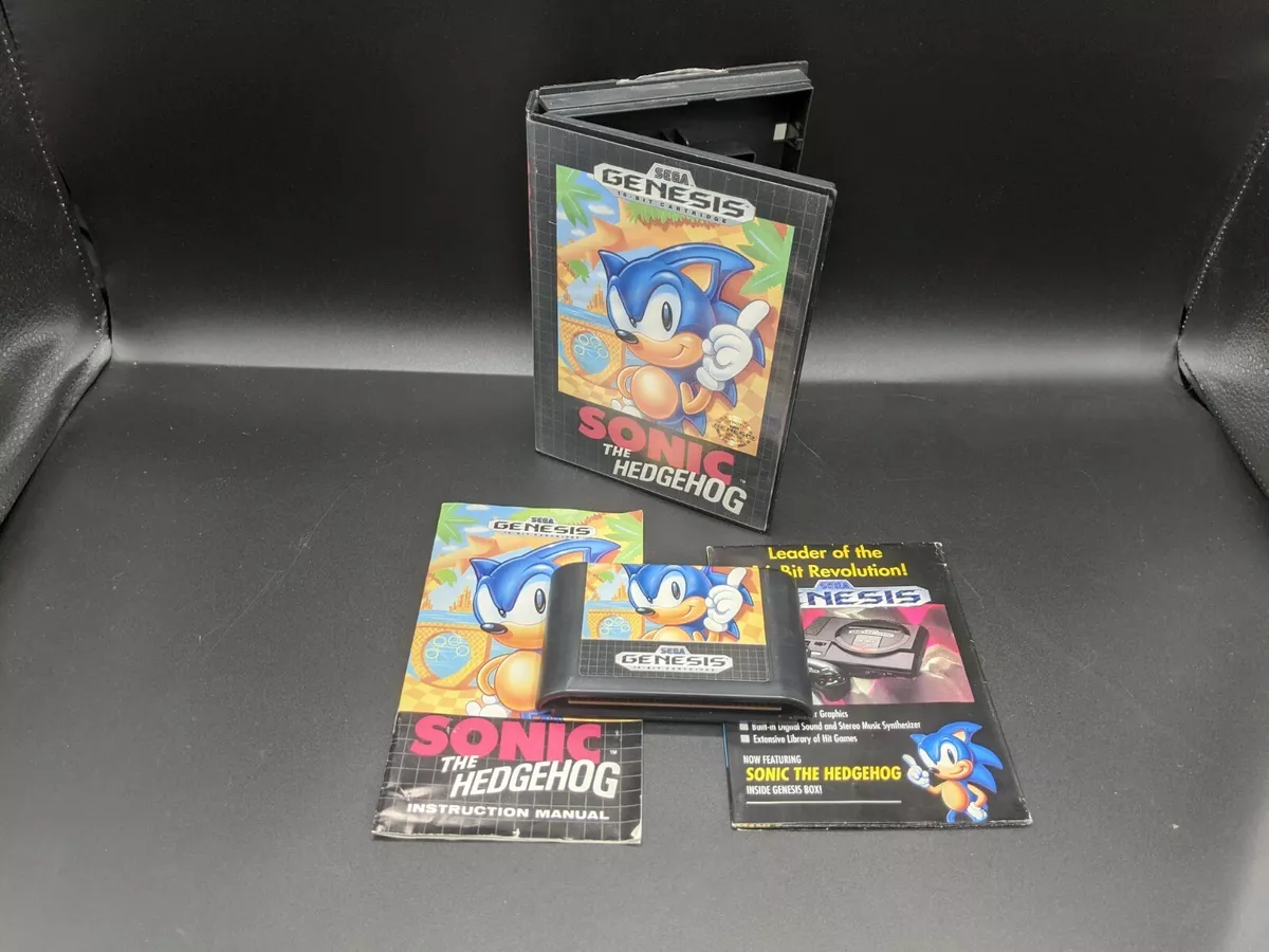 Sonic 2 Sega Genesis video game CIB nice condition