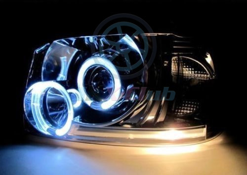 Clear Projector Crystal Angel Eye LED Headlight For Toyota Hiace 200 Van 05-10 - Picture 2 of 10