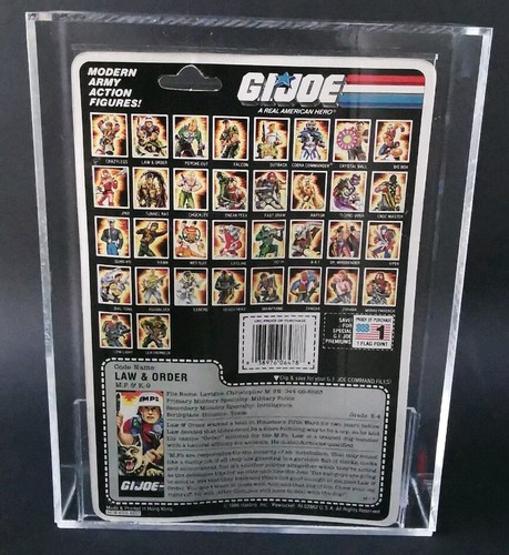 AFA 80 GI Joe LAW AND ORDER ACTION FORCE BEWERTET 1987 Hasbro UKG versiegelt MOC - Bild 3 von 10