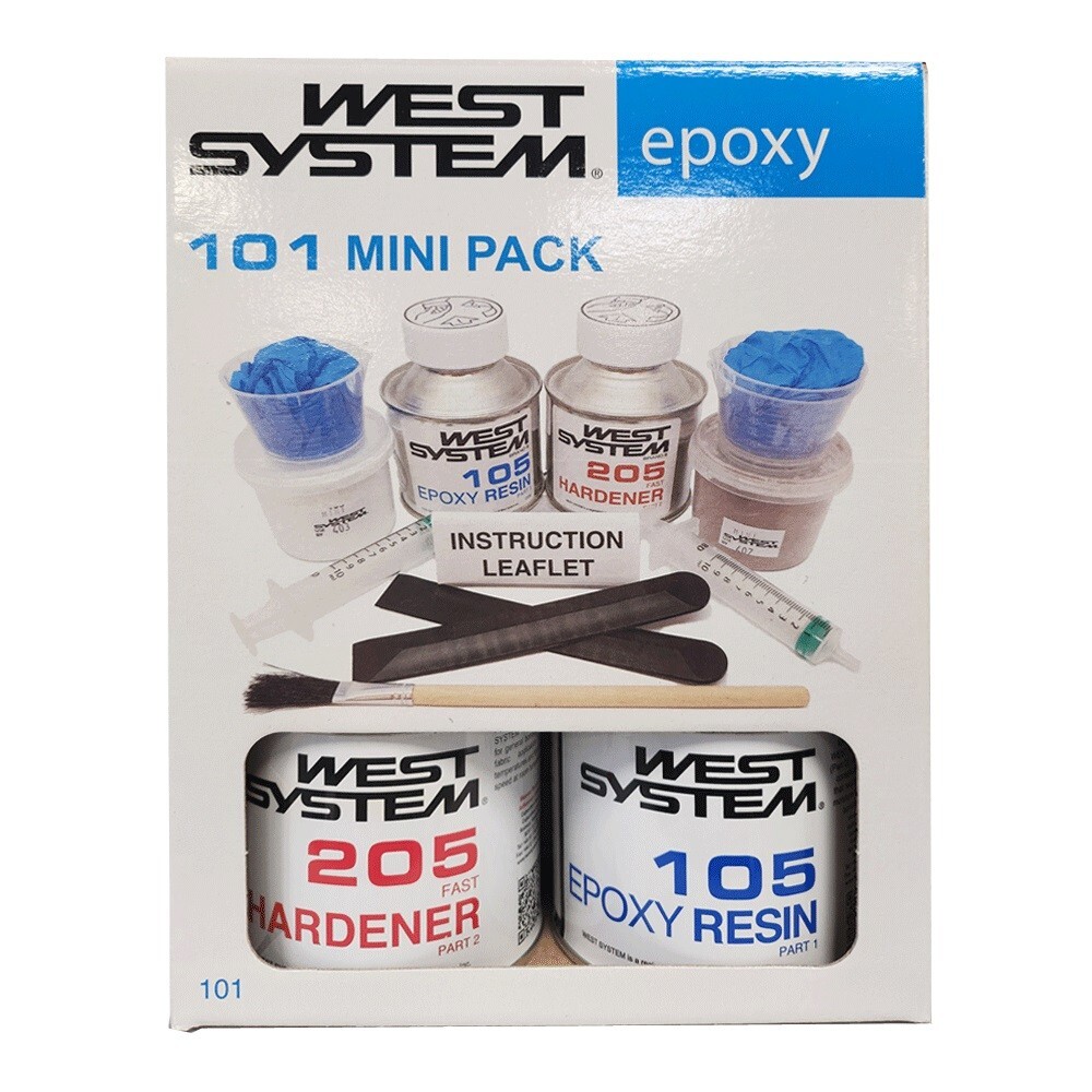 West System 101 Mini Repair Pack 105 205 Small Boat Repairs Epoxy Resin Hardener