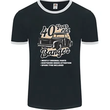 40 Year Old Banger Birthday 40th Year Old Mens Ringer T-Shirt FotL