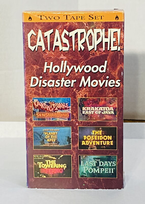 Catastrophe Hollywood Disaster Movies 2 VHS Tape Set Epic Action Tested 1996