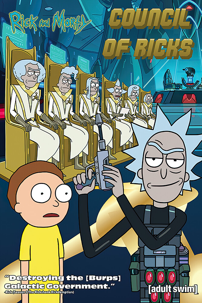 Rick And Morty TV Show Poster Print (Rick Morty Council Of