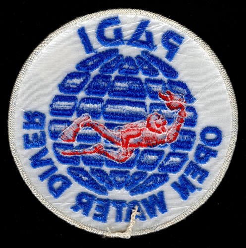 PADI OPEN WATER DIVER Patch vintage 4" - Foto 2 di 2