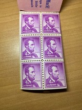 Abraham Lincoln 4 Cent ULTRA RARE DOUBLE PURPLE LINE US  Postage Stamp Lot of 22