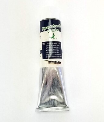 Dynamic Crocodile Artist Quality Oil Paint, Phthalocyanine Blue, 170 ml Tube
