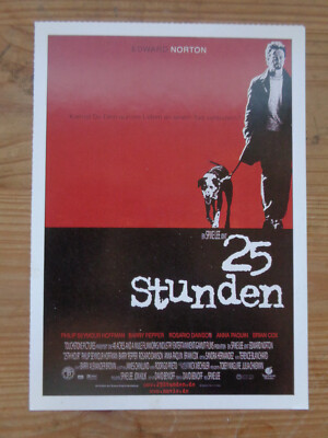 Filmplakatkarte / moviepostercard   25 Stunden    Edward Norton, P.Seymour