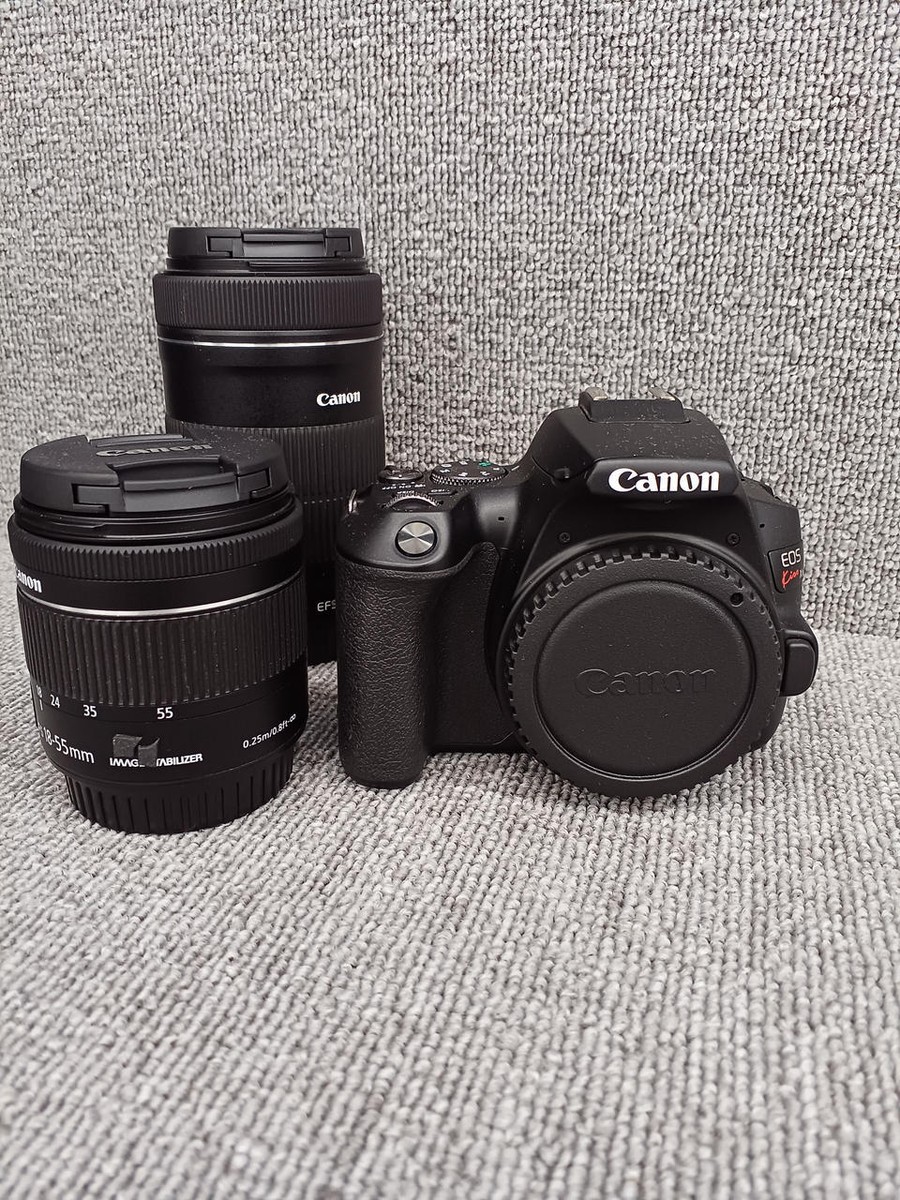 CANON EOS Kiss X10 double LENS KIT BLACK | eBay