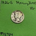 1926-S Mercury Dime Choice VG Very Good 90% Silver