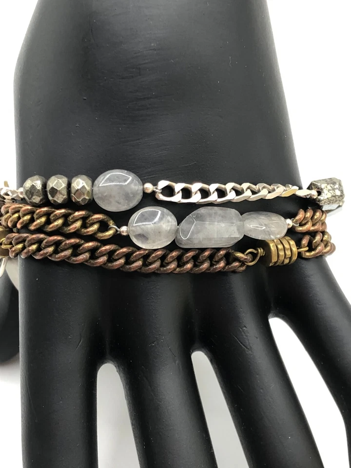 Pulsera Silpada Garden Party Link Plata Esterlina Metal Mixto Tricolor Foto 2 de 4