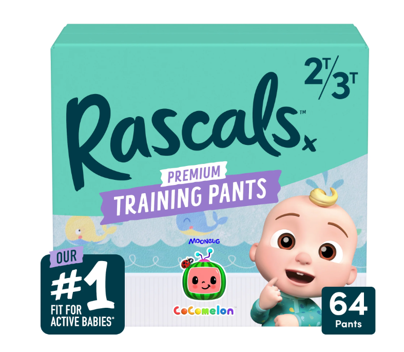 Rascals Cocomelon Edition Training Pants, Size 2T-3T, Choose Count