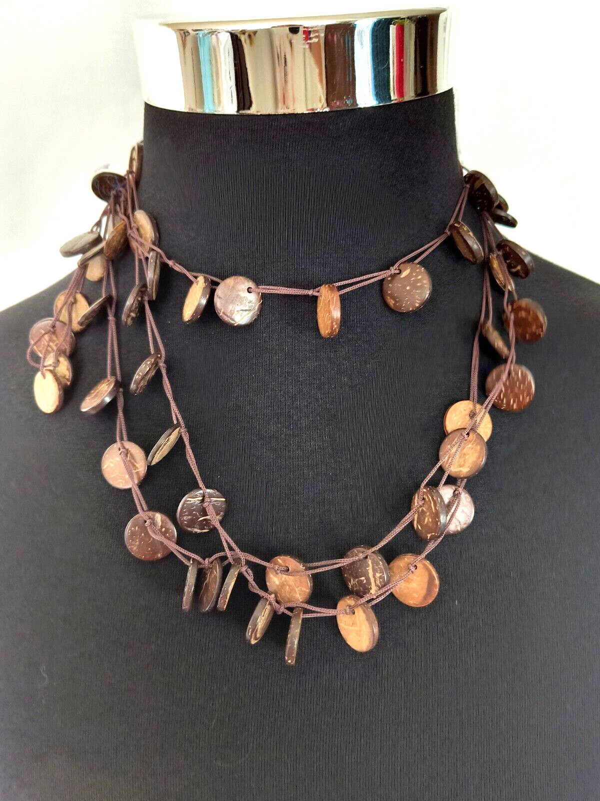Women's  Layered Statement Necklace Multistrand B… - image 3