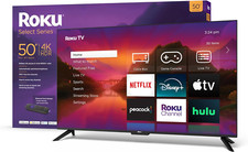 Roku Smart Tv – 50-inch Select Series 4k Hdr Rokutv Enhanced Voice Remote New
