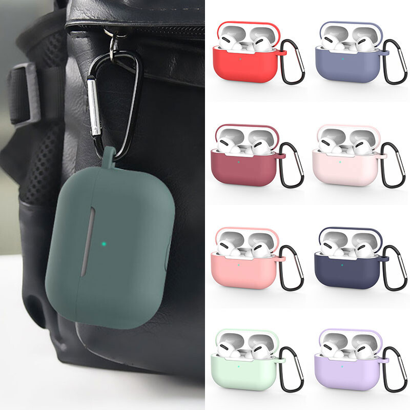 For Apple Airpods Pro Case Slim Cover For Airpods Pro Earphones With keychain-image