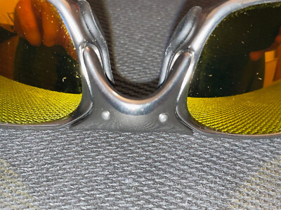 最終【お買得】Oakley Juliet ファイヤーイリジウム+偏光レンズ付き Oakley X METAL JULIET Polished Finish Glasses - Fire Polarized