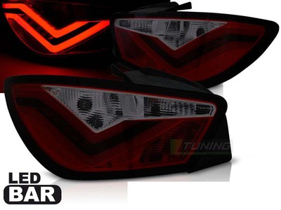 Baklykter for Seat Ibiza 6J 3D 08-12 Red Smoke LED LTI Light Tube Gratis frakt L