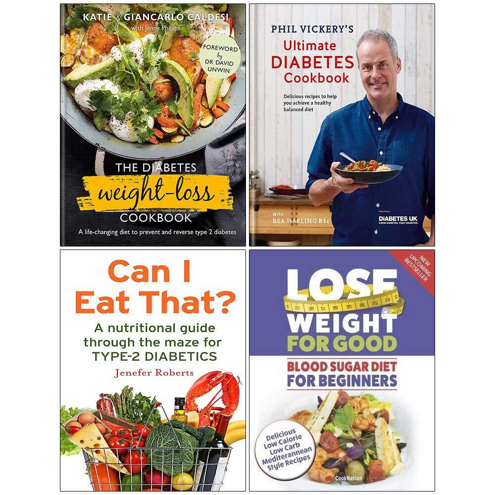 Diabetes Weight, Ultimate Diabetes, Can I Eat That, Blood Sugar 4 Books Set NEW