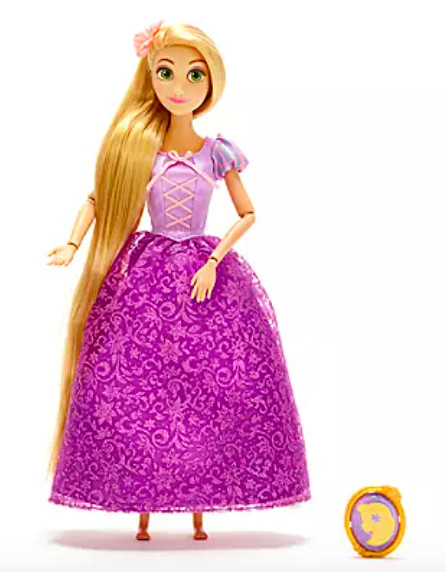 NEW Disney Store Princess Rapunzel Classic Doll & Pendant NI