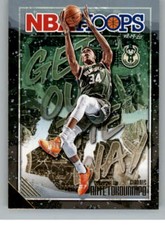 2019-20 Panini Hoops Get Out the Way Winter #14 Giannis Antetokounmpo Bucks