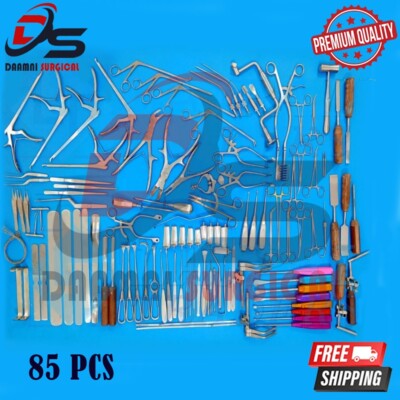 Basic Craniotomy & Laminectomy Surgical Orthopedic Spinal Instruments 85 Pcs Set